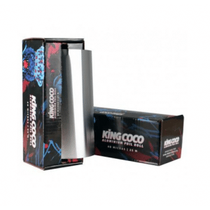 papel de aluminio shisha, accesorios cachimbas, king coco